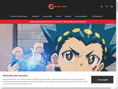 Voir le site Beyblade Shop