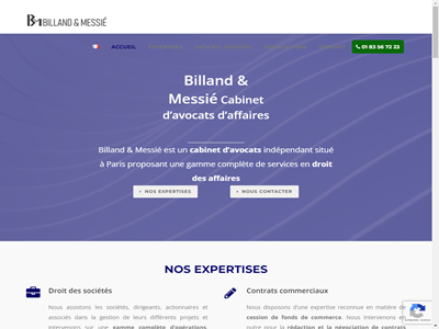 Billand & Messié, cabinet d'affaires Paris