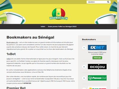 Bookmakers du Sénégal