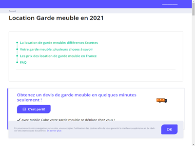 Location de garde-meuble en France