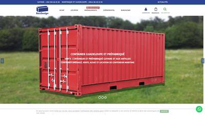 container maritime en Guyane