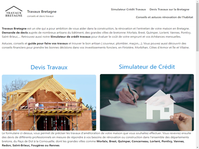 travaux Bretagne