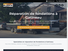 Réparation de fissures de fondation