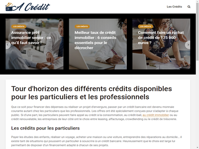 tout sur le credit