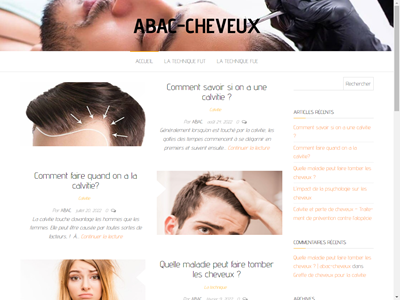 Tout savoir sur la calvitie | ABAC-CHEVEUX