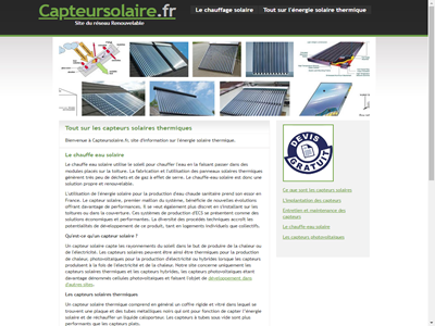 les capteurs solaires