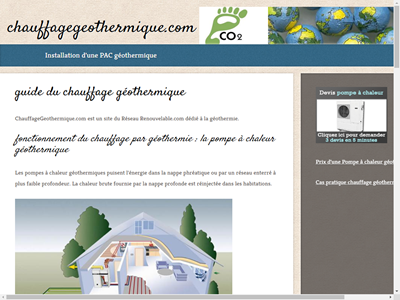 le chauffage geothermique