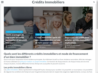 infos sur le credit immobilier