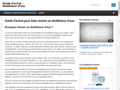 Guide d'achat pour bien choisir un distillateur d'eau