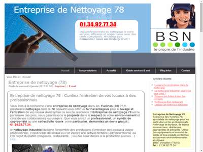 Entreprise de nettoyage 78. 