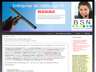 Entreprise de nettoyage 92 