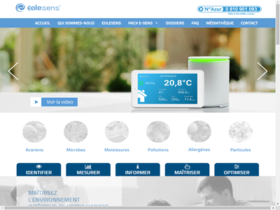 Mesurer la qualité de l’air intérieur avec la station intérieure EOLESENS