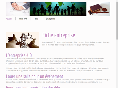 fiche entreprise