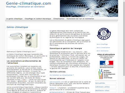 tout savoir sur le genie climatique