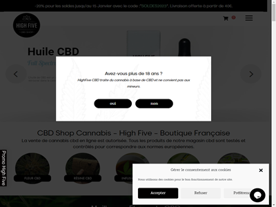 High Five CBD Boutique de CBD en ligne