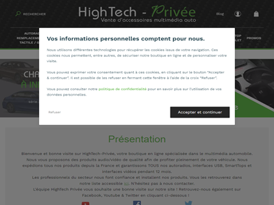 HighTech Privée : autoradio tactile