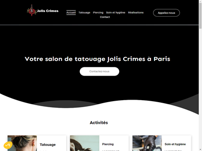 Salon de tatouage à Paris - Jolis Crimes