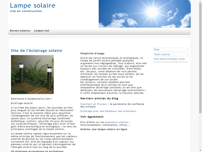 la lampe solaire