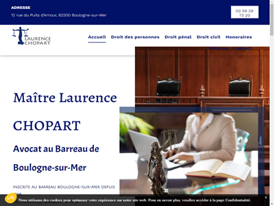 Cabinet d'avocat à Boulogne-sur-Mer de Maître Laurence Chopart