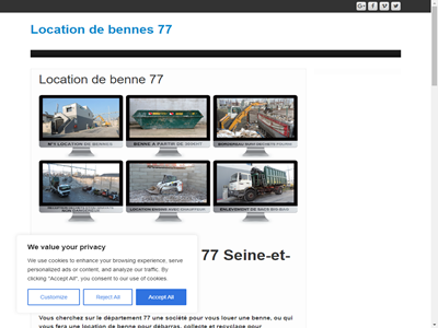 Location de benne dans le 77