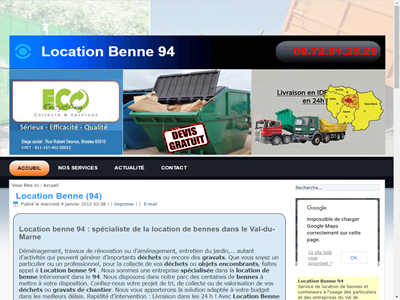 Location benne 94