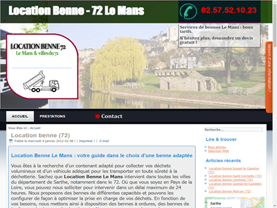 Location benne 72