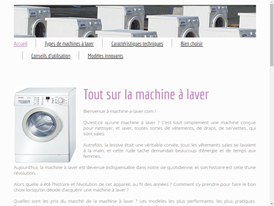 la machine à laver