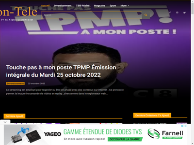 Mon-Tele - TV streaming gratuit sans inscption HD