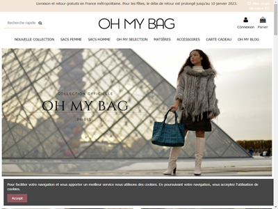 Oh my bag est la marque des sacs à main en cuir italien