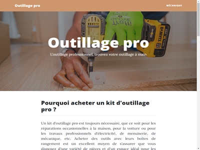 outillage pro