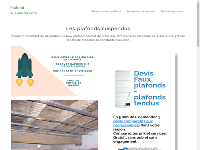 plafond suspendu