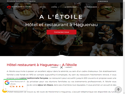 Votre restaurant traditionnel Alsacien - l’étoile 