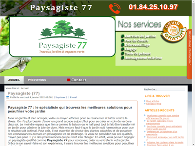 Paysagiste 77