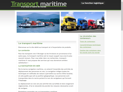 le transport maritime