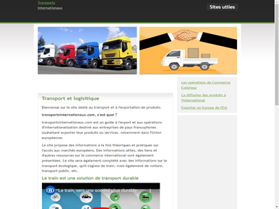 zoom sur les transports internationaux